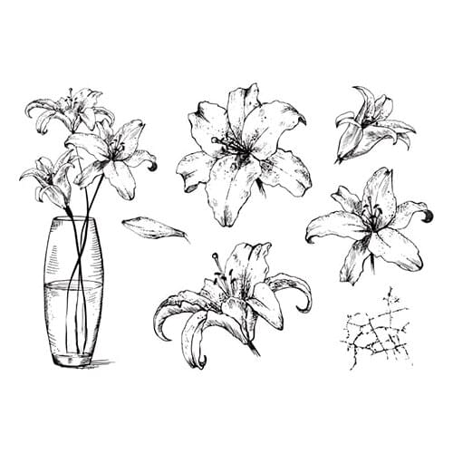 Flowers Transparent Clear Silicone Stamp/Seal for DIY scrapbook/photo album Decorative clear stamp ST0889