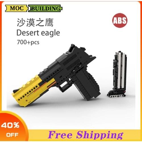 Desert Eagle Block Pistols Military Weapons City Police SWAT DIY Assemble Technic MOC Buliding Block Gun Childrens Toys Gifts