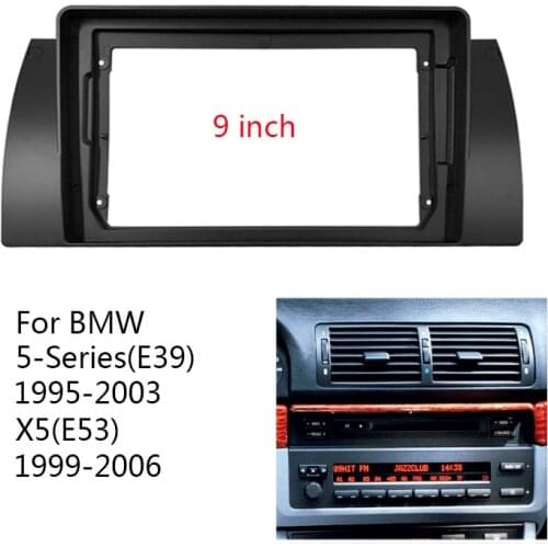 Car Radio Frame Fit for BMW 5-Series(E39) X5(E53) Android Player Fascia Adapter Cover Stereo Panel Dash Mount Trim kit Bezel