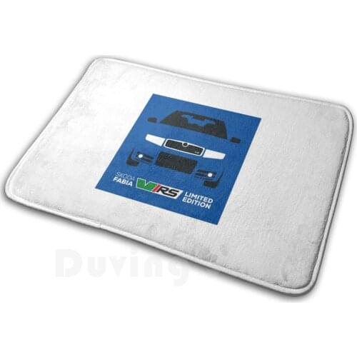 Skoda Fabia Vrs Limited Edition - No Number Plate Mat Rug Carpet Anti-Slip Floor Mats Bedroom Skoda Vrs Skoda Fabia Vrs Fabia