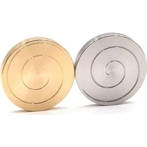 Rotating Coin Fidget Spinner Coin Emotion Comfort for Kids Portable Anti Anxiety Metal Desktop Toy Orbiting Heavy Duty H055