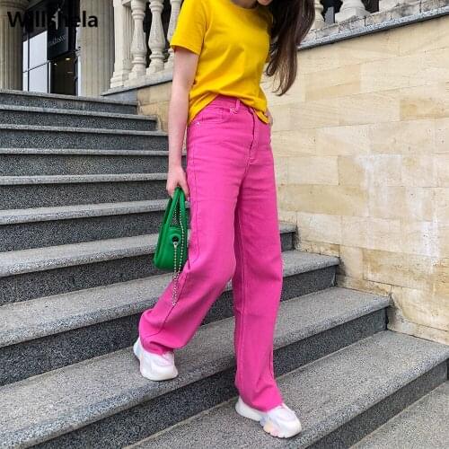 Женские прямые джинсы Willshela China At AliExpress