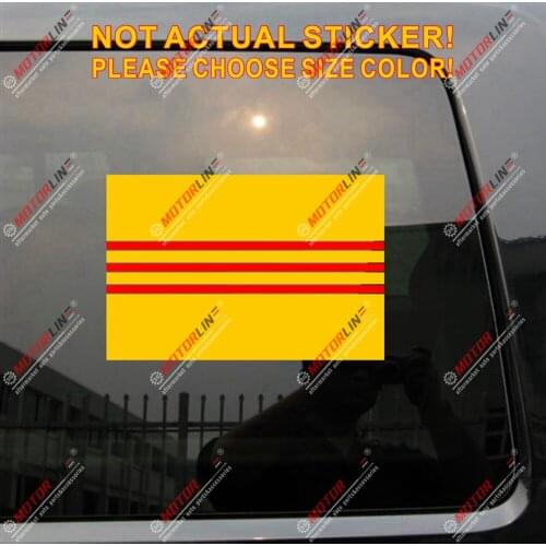 South Vietnam Flag Decal Sticker Car Vinyl pick size no bkgrd die cut