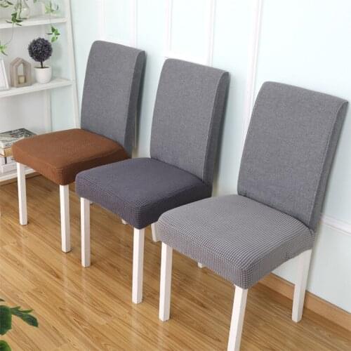 Jacquard Elastic Dining Room Chair Covers With Back Seat Cushion Covers Chairs For Kitchen Slipcover Wedding Hotel Seat Covers