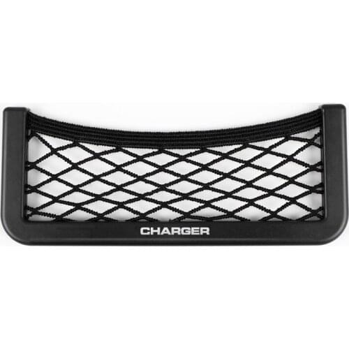 1pcs Car Seat Side Back Storage Net Bag Phone Holder Pocket Organizer for Dodge charger accessories car styling