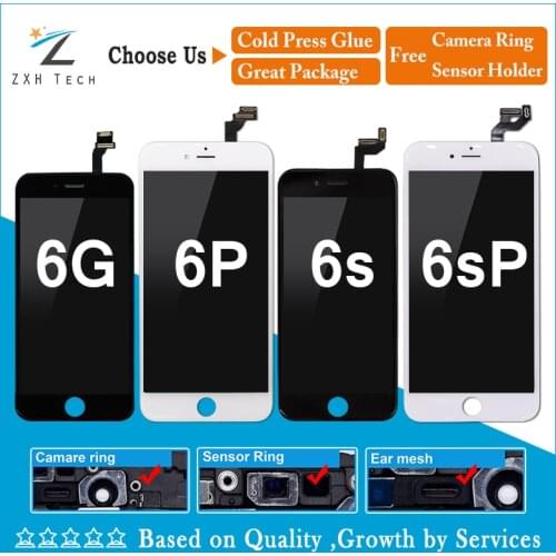 10PCS/LOT Grade AAA OEM for iPhone 6 LCD 6G 6plus 6s 6s plus Display Screen Replacement Lens Pantalla Touch Digitizer via DHL