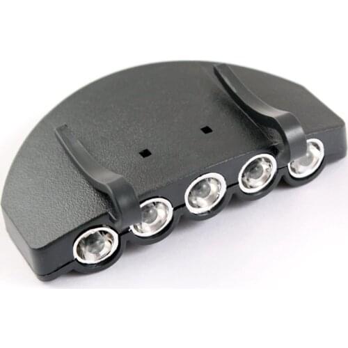 5 LED Light Under the Brim Cap Hat Headlamp Light for Hunting Fishing Hiking