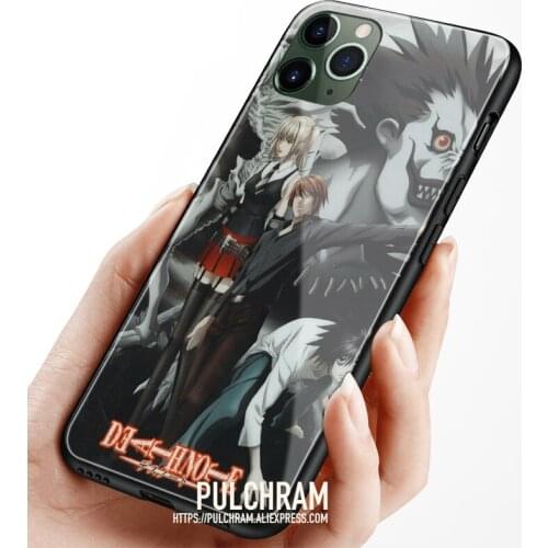 Death Note Anime Poster Glass Soft Silicone Phone Case Cover Shell For IPhone SE 6s 7 8 Plus X XR XS 11 12 Mini Pro Max Sumsung