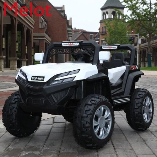 Childrens Electric Car Four-Wheel Remote-Control Automobile Baby Babys Toy Four-Wheel Drive Swing off-Road Childrens Stroller