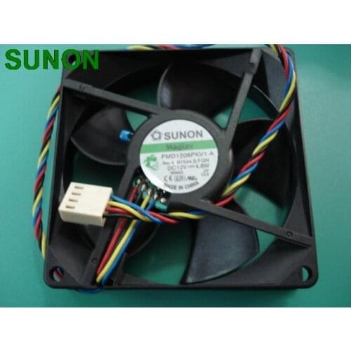 For Sunon PMD1208PKV1-A 8CM 8*8*2CM 8020 80*80*20 12V 4.8W 4PIN PWM Tempreture control server cooling fan