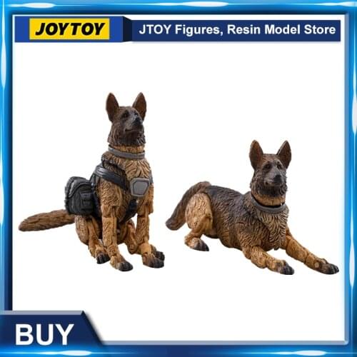 JOYTOY 1/18 Soldier Figures Military Dog (2Pcs/Set) 5.5cm Model Toys Collection Free Shipping