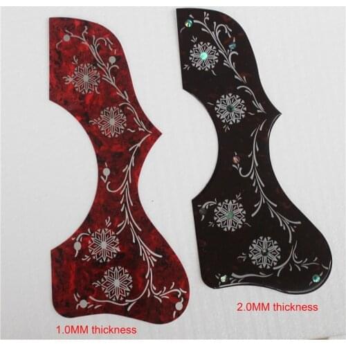 Small size 38 inch J200 parlor guitar pickguard, pickguards for J200 guitar,1.2mm thickness celluloid inlays Pick-guard