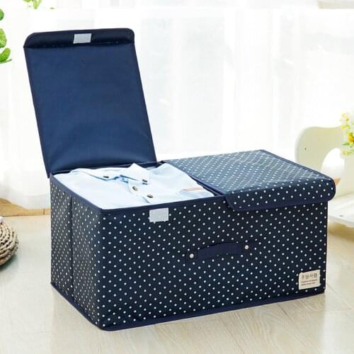 Fashion Hot Household Items Organizer Storage Box Clothes Quilt Finishing Dust Box Organizers Boxes With Cap For Clothing