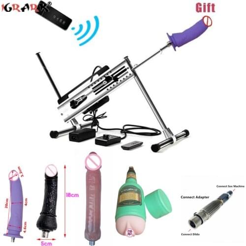 New Vibrator Sex Machine Gun Toys For Women Men 18+ Adults Gay Lesbian Penis Cock Dildo Support 2 People Vagina Masturbator Sets