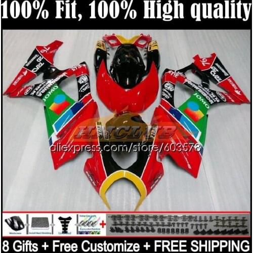 Injection For SUZUKI GSXR1000 GSX R1000 K7 GSX-R1000 13CL.4 GSXR-1000 07 08 GSXR 1000CC 1000 CC 2007 2008 Fairing JOMO red