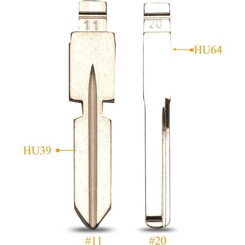 Kutery 10pcs #11 #20 Remote Key Blade For Kia Rio For Mercedes-Benz E Class Uncut Key Blank