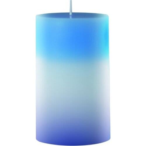 Creative Glowing Candle Handmade Colored Pillar Candles Decoration for Living Room Bedroom Bathroom XHC88