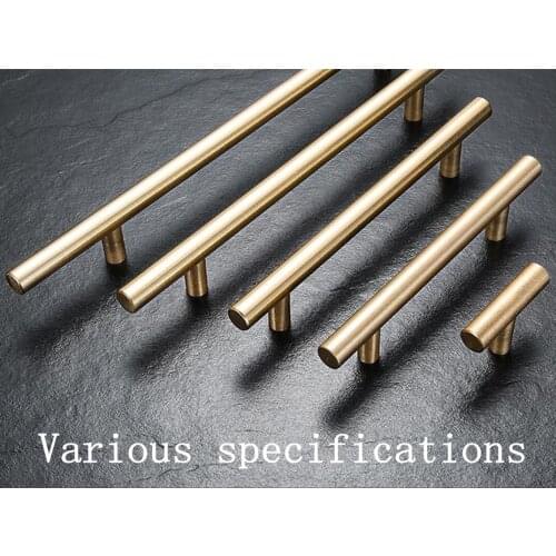 Brushed Gold Kitchen Door Handle Stainless Steel Straight Cabinet Handle Cabinet Pull Furniture Handle Wardrobe Drawer Handle