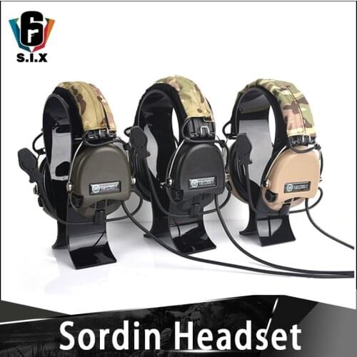 Z-tac Airsoft Tactical Sordin Headset Aviation Headsets Hunting Shooting Radio Sordin HeadPhone
