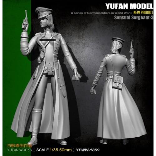 1/35 German Female Officer Resin Soldier YFWW35-1859