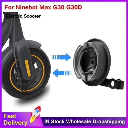 Front Wheel Scooter With Drum Brake Drum Brake For Ninebot MAX G30 Kick Scooter Brake PADS Assembly Skateboard Parts
