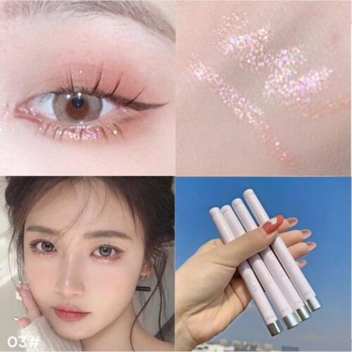 Pearlescent Lying Silkworm Eye Shadow Pen Lasting Waterproof Rich Color Shiny Cosmetics Gel Pen Beauty Eyes Contour Makeup TSLM1