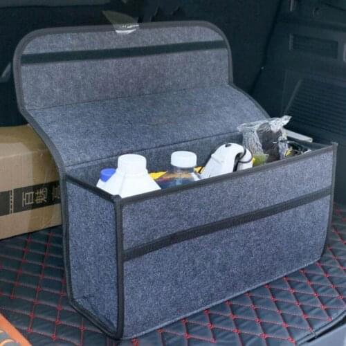 Portable Foldable Multipurpose Car Felt Cloth Folding Storage Box Organizer Case Auto Multi-use Tools Car Stowing Tidying