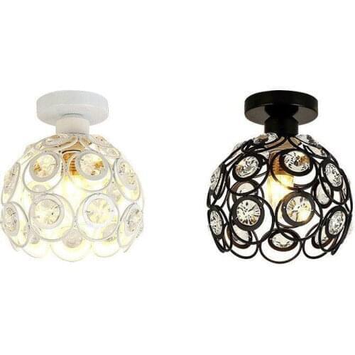 HobbyLane Modern Style Iron Art Crystal Ball Shape Ceiling Light For Hallway Porch Balcony Fitting Room