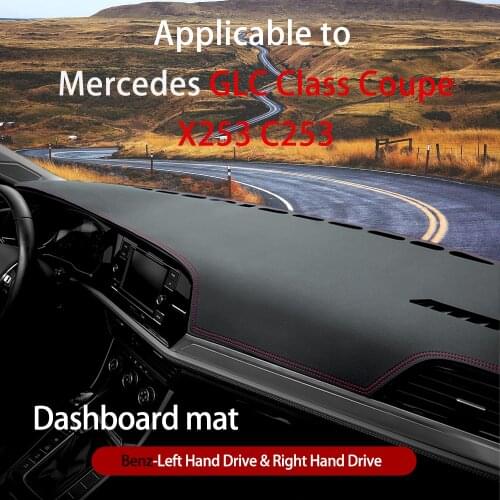 For Mercedes Benz GLC Class Coupe X253 C253 Anti-Slip Mat Dashboard Sunshade Dashmat Carpet Accessories 2016 2018 GLC300 200 220