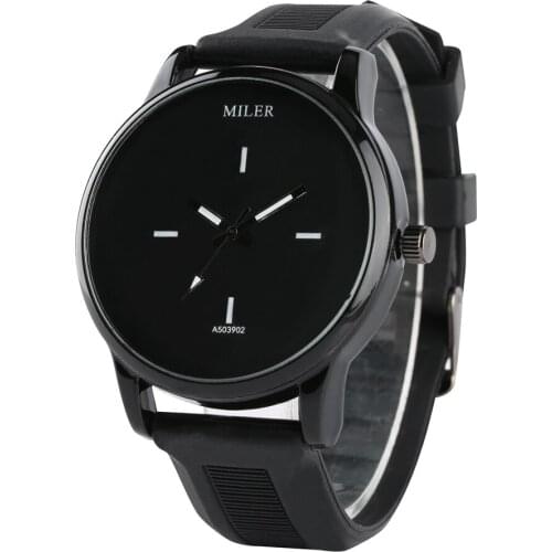 Quartz Watch for Office Men Special Businesss Quartz Watches for Women Rubber Strap No Time Scale Quartz Wristwatch for Teenager