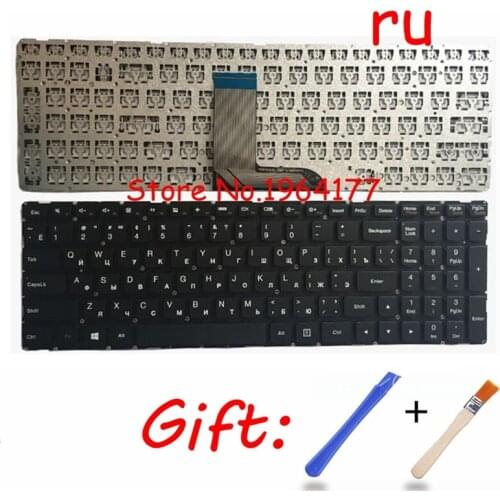 New Russian keyboard for Lenovo IdeaPad 700-15ISK 700-15 RU laptop Keyboard no Backlight black