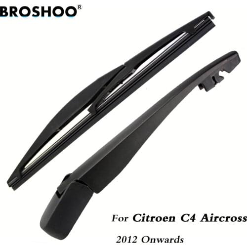 BROSHOO Car Rear Wiper Blades Back Windscreen Wiper Arm For Citroen C4 Aircross Hatchback (2012-) 255mm,Windshield Auto Styling