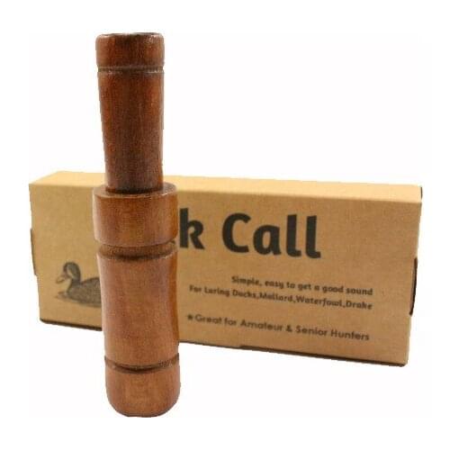 Outdoor Hunting Whistle Duck Pheasant Mallard Wild Bird Goose Caller Voice Oak Wooden Whistle Hunting Decoys