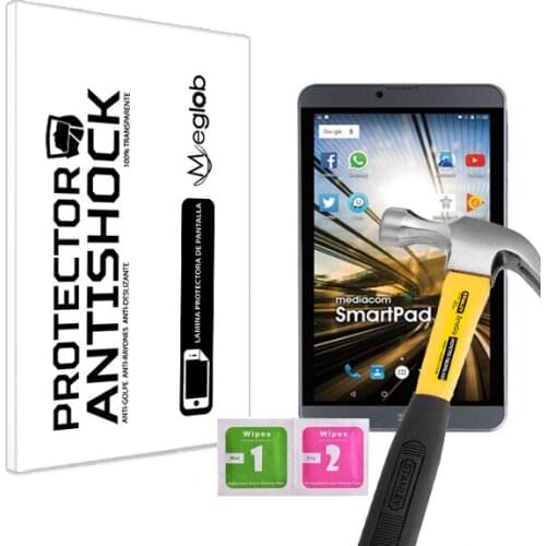 Screen protector Anti-Shock Anti-scratch Anti-Shatter compatible with Tablet Mediacom SmartPad i2 8