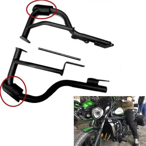 Engine Guards Bumper Buffer Crash Bars Front Enhanced Frame Protector w/ Rubber Cover for Kawasaki Vulcan S 650 VN650 2015-2017