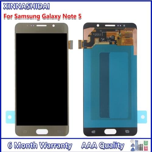 For Samsung Galaxy Note 5 OLED Material LCD Screen and Digitizer Full Assembly