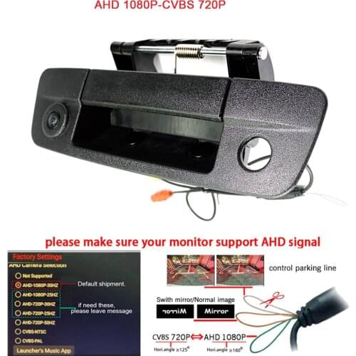 CCD Car Rear Camera for Dodge Ram 2009-2012 Challenger Viper Charger Intrepid Stealth Rover Tailgate Handle Camera Dynamic track