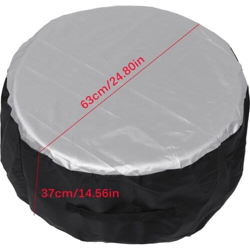 4Pcs Universal 13-19 16-20inch Car SUV Tire Cover Case Spare Tire Wheel Bag Tyre Spare Storage Tote Polyester Oxford Cloth