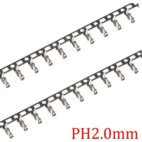 8000Pcs/Lot PH2.0 Connectors Reed Cold Head Metal Jumper Wire Cable Terminal For Housing PH 2.0mm Female Terminal Adapter