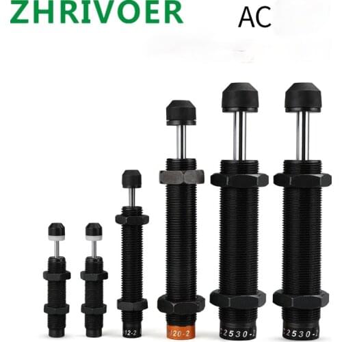 AC pneumatic shock absorber oil hydraulic ac0806 2050 / 3650-2/1210 / 1412 / 1007 / shock absorber damping cylinder steady speed