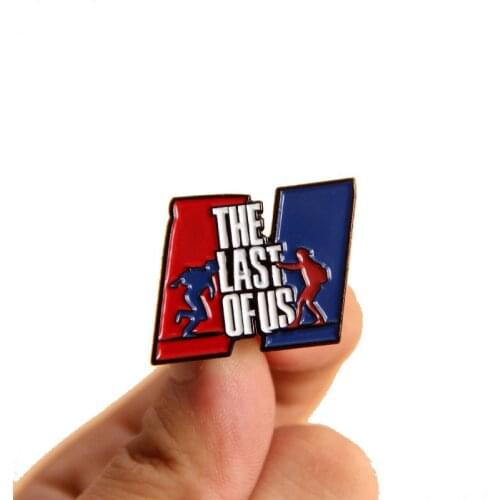The Last Of Us Part 2 Brooch Ellie Backpack Enamel Pins Metal Badge Game Jewelry Gift for Men Women Cosplay Costume Wholesale