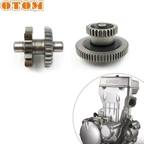 OTOM Motorcycle Engine Parts Double Gear Start Bridge Gear Scooter Motor Big Friction For LONCIN YF300 LX300 Retro 300AC VOGE300