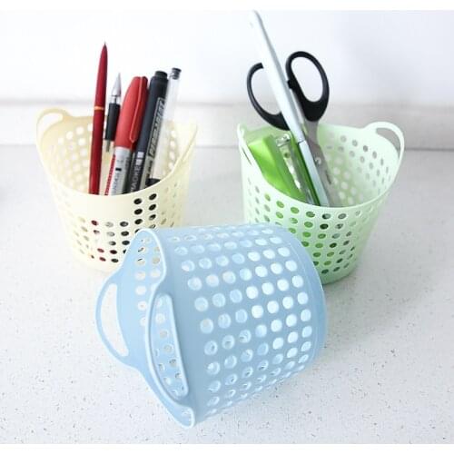 Homeware Mini Desktop Storage Basket Plastic Storage Basket Sundries Box Trash Can