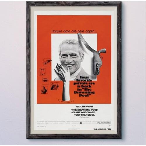 N410 THE DROWNING POOL (3) Vintage Classic Movie Wall Silk Cloth HD Poster Art Home Decoration Gift