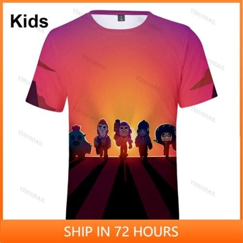 Colt Nita Bo and Star,Cartoon Tops Baby Clothes Shelly 8 To 19 Years Kids Shirt Shooter Game Leon 3D Printed T-shirt Boys Girls