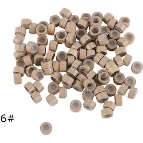 1000 5.5mm Silicone Micro Ring/Link/Bead Hair Extensions Tools 8 Colors Optional