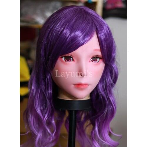 JW 23) Carton Anime CG Kigurumi Mask Cosplay Full Head Mask Kigurumi Diffuse Exhibition Crossdresser Halloween Cospaly Mask