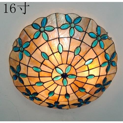 Classic 16 inch lilac ceiling lamp shell staircase bar lamp