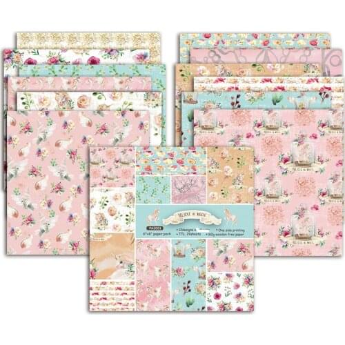 KSCRAFT 12 Sheets Believe In Magic Scrapbooking Pads Paper Origami Art Background Paper Card Making DIY Scrapbook Paper Craft