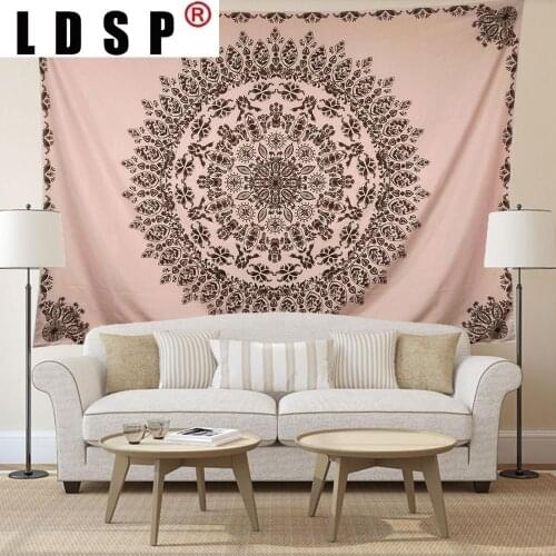 LDSP Floral Flower wall Tapestry Mandala India Bohemia Boho Psychedelic Printed Tapestry Hippie Wall Cloth Tapestries Home Decor